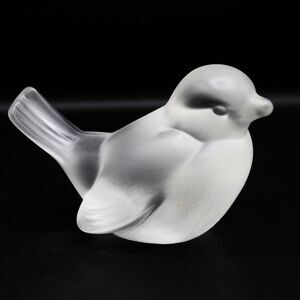 Vintage Fenton Bird Figurine Frosted Satin Glass Elegant Crystal Art Sculpture